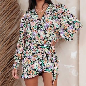 Eternal Garden Floral Drape Bodysuit - Floral